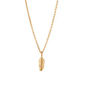 Hovedbilde Feather pendant mini - Goldplated