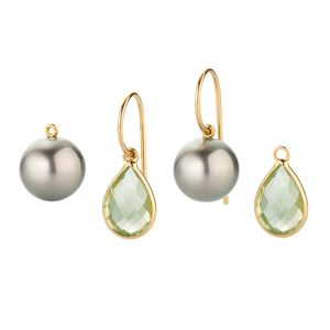 Hovedbilde Gull &oslash;rekrok med 2 par avtagbare heng 