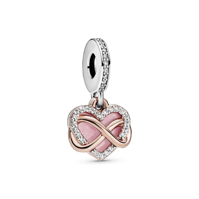 Hovedbilde Sparkling infinity heart charm