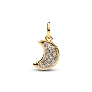 Hovedbilde Sparkling Crescent Moon Dangle Charm 