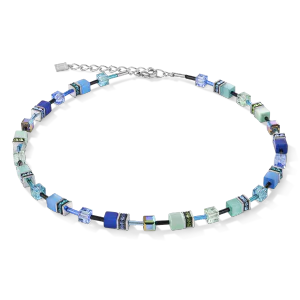 Hovedbilde Iconic halssmykke, s&oslash;lv og bl&aring;gr&oslash;nn