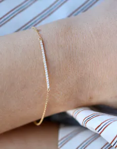 Hovedbilde Rock Classic Diamantarmb&aring;nd - 18kt Gult Gull