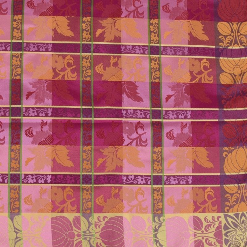 Mimmi silkeskjerf - Orange, rosa & lilla