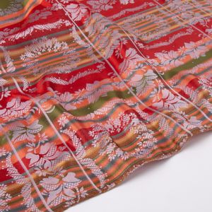 Hovedbilde Victoria silkeskjerf - R&oslash;d, Oransje & gr&oslash;nn 