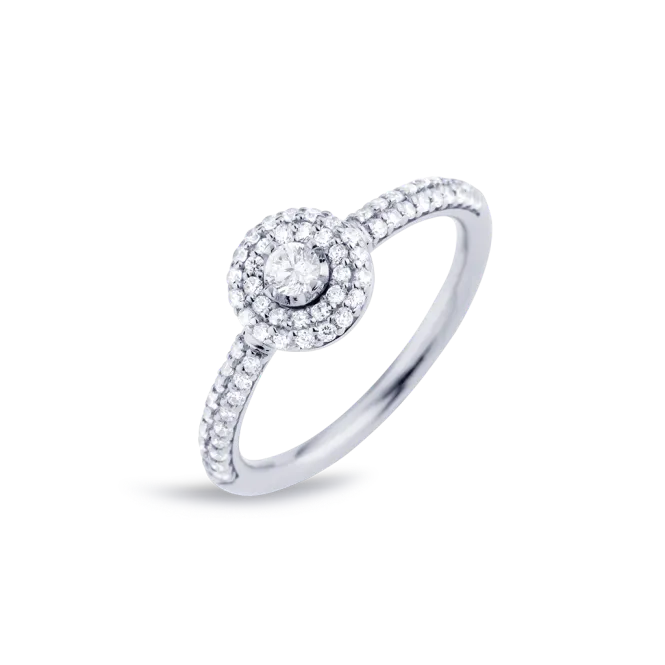 Hovedbilde Matiné Ring white gold w. diamonds
