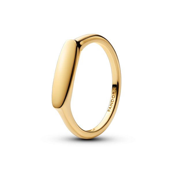 Engravable Bar Ring - Gold plated 