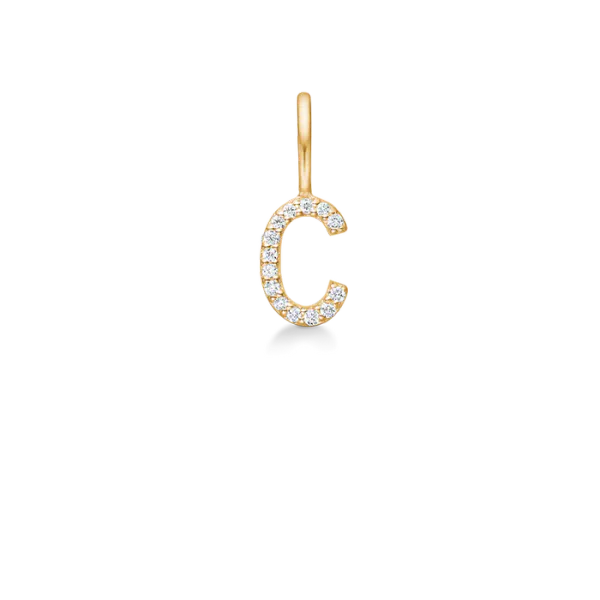 My C Diamant Anheng - 18kt Gult Gull