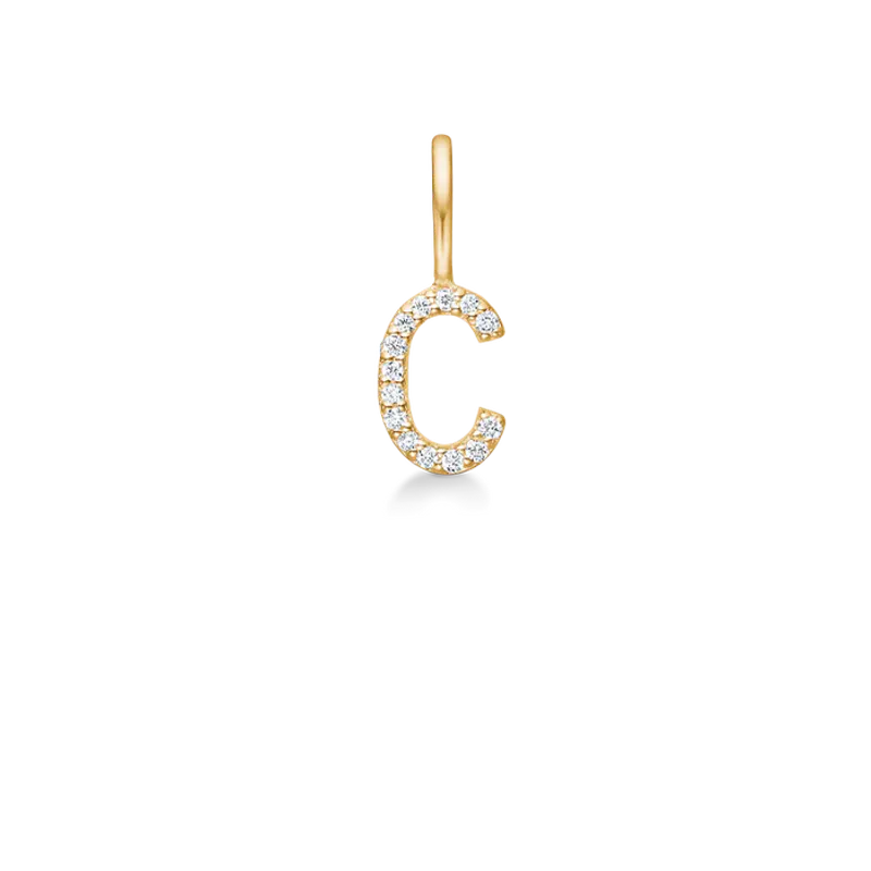 My C Diamant Anheng - 18kt Gult Gull