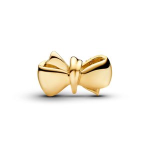 Hovedbilde Sparkling Bow Charm - Gold Plated 