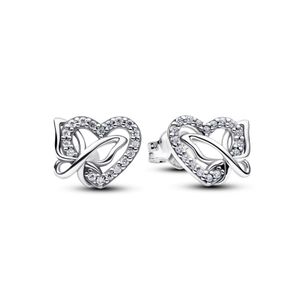 Hovedbilde Entwined Heart & Butterfly Stud Earrings 
