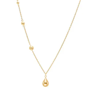 Hovedbilde Forgylt s&oslash;lvhalskjede DROPS52