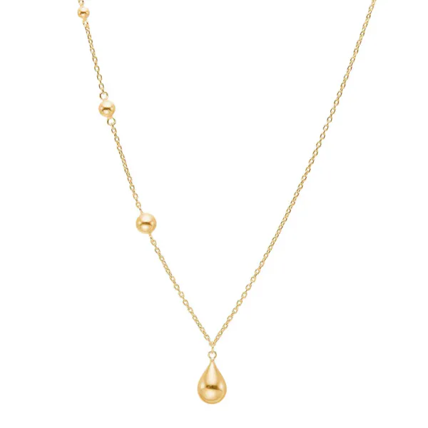 Forgylt sølvhalskjede DROPS52