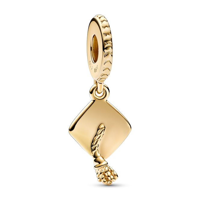 Hovedbilde Charm dangle Graduation Cap - Gold-plated