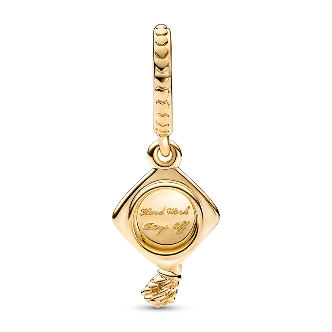 Hovedbilde Charm dangle Graduation Cap - Gold-plated