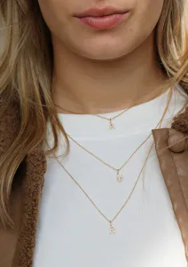 Hovedbilde My A Diamant Anheng - 18kt Gult Gull