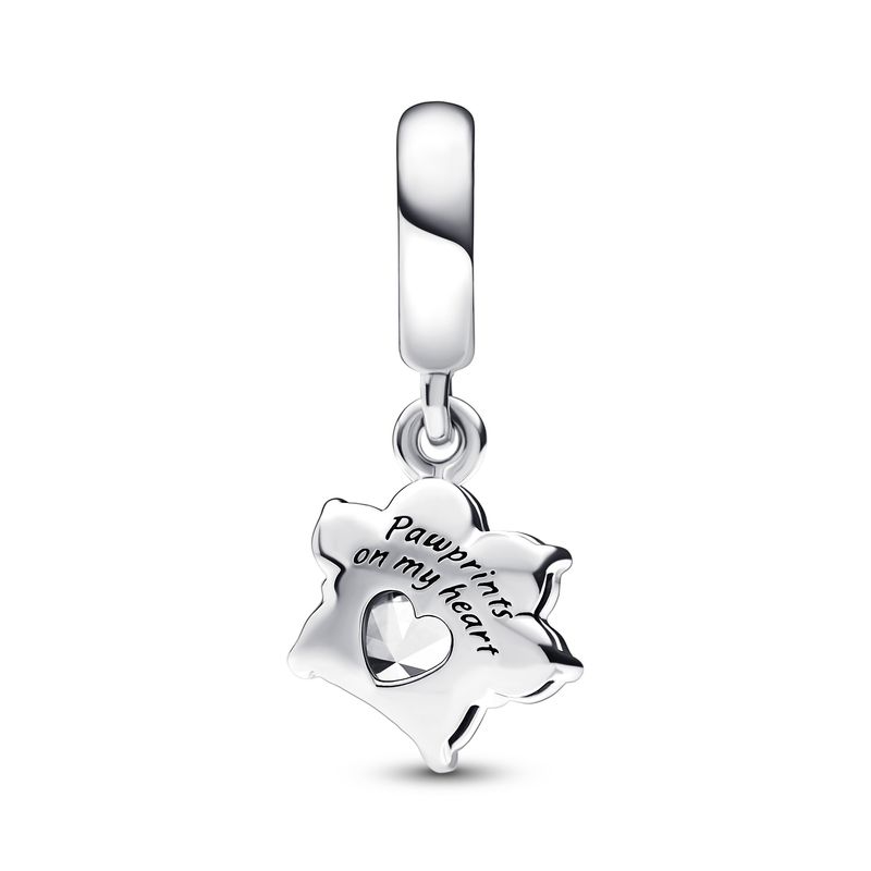 PANDORA DANGLE SPARKLING PET PAW PRINT