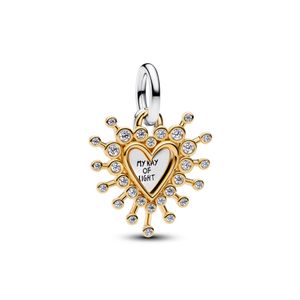 Hovedbilde Radiant Heart Double Dangle Charm