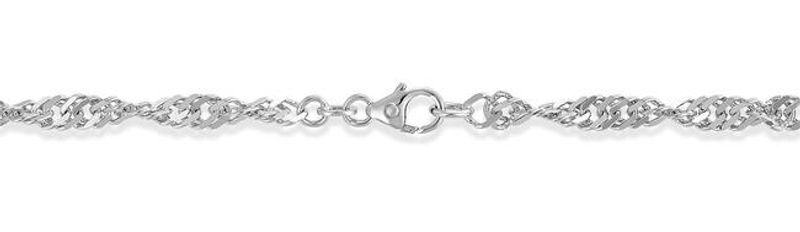 Singapore armlenke 3,4mm, rhodinert
