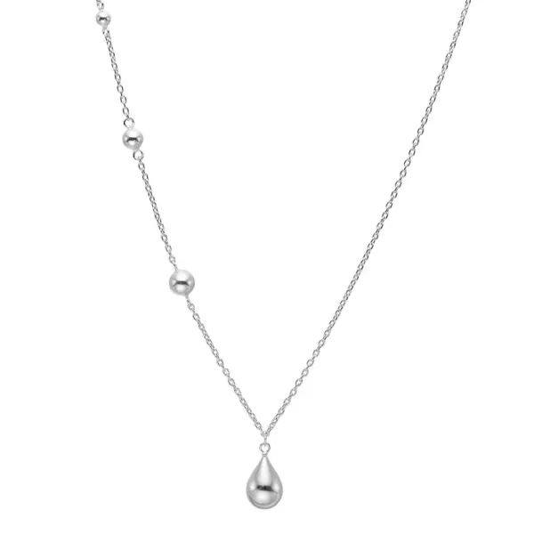 Rhodinert sølvhalskjede DROPS52