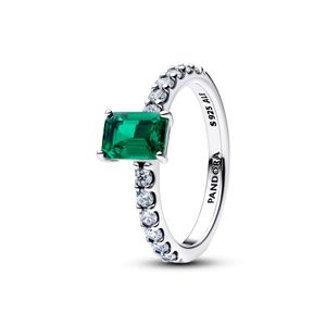 Hovedbilde Sparkling Green Halo Ring